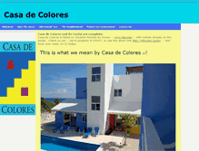 Tablet Screenshot of akumal-casadecolores.com
